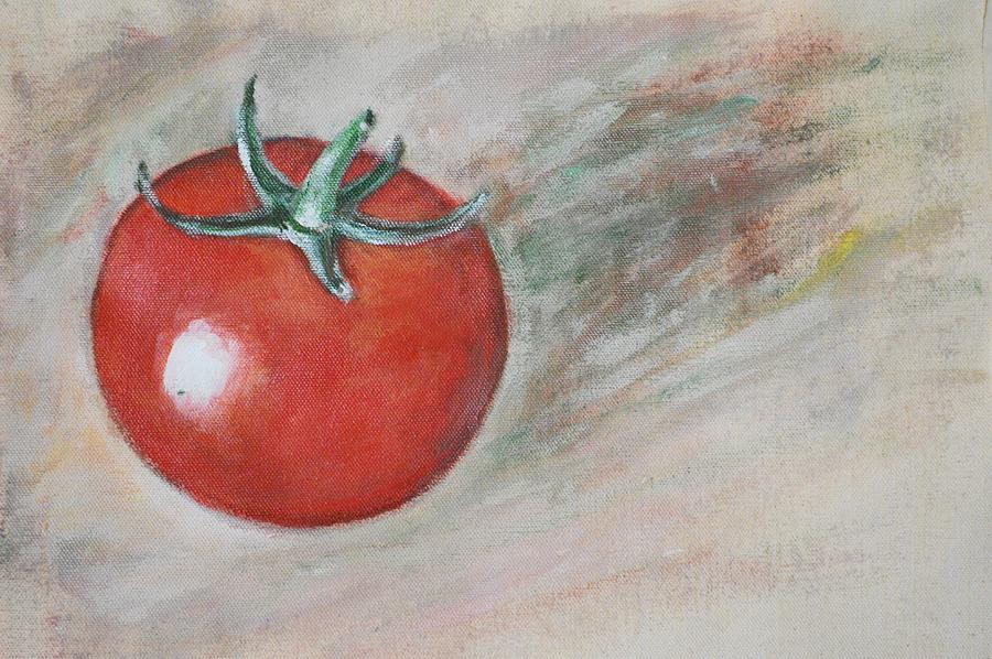 Tomato Painting - Cherry Tomato by Usha Shantharam