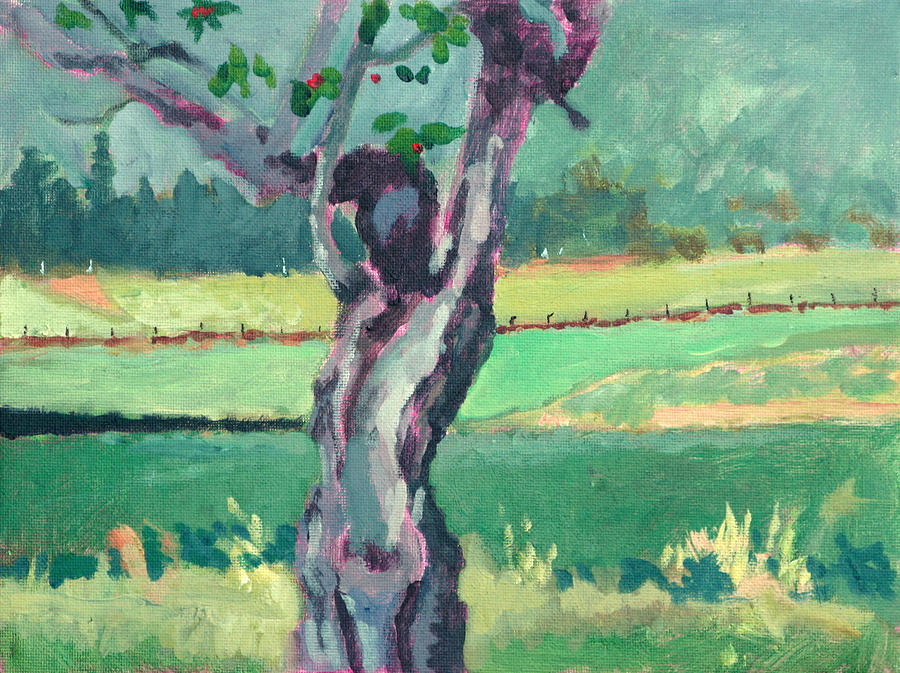 Cherry Tree Painting by Robert Bissett