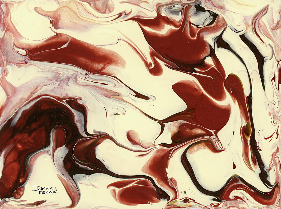 Cherry Vanilla Swirl Painting by Darice Machel McGuire