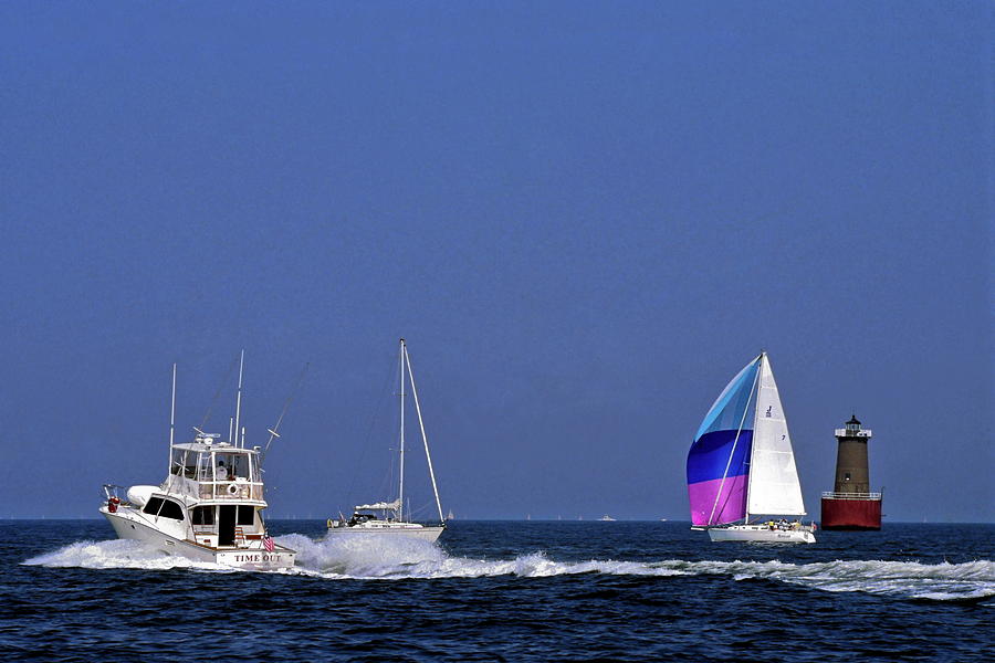 Chesapeake Bay Action Photograph by Sally Weigand