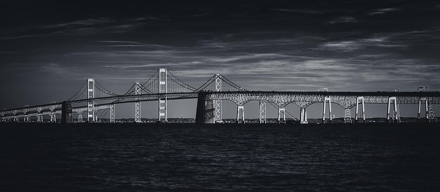Chesapeake Bay Bridge Photograph by Robert Fawcett