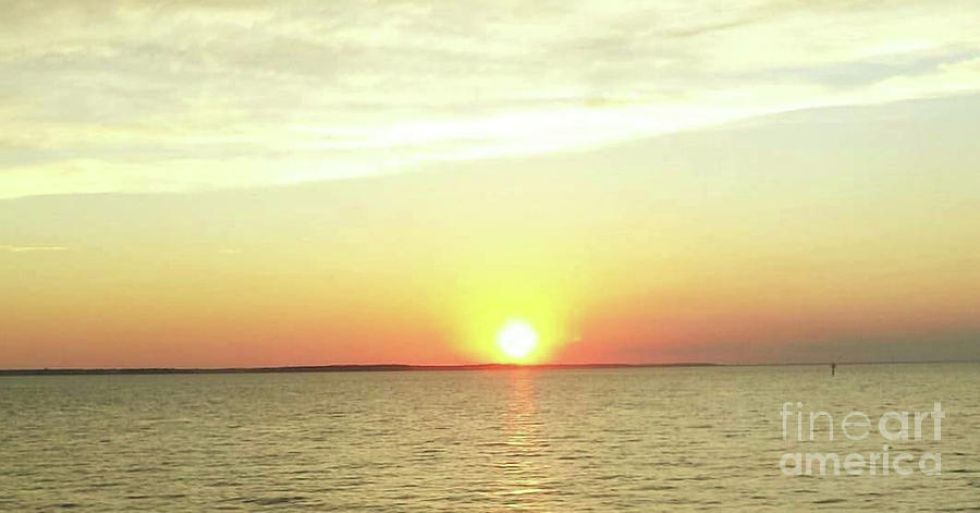 Chesapeake Bay Sunset Photograph by Curtis Sikes