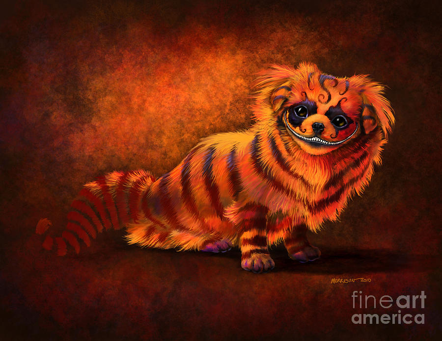 Cheshire Canine Digital Art by Stanley Morrison