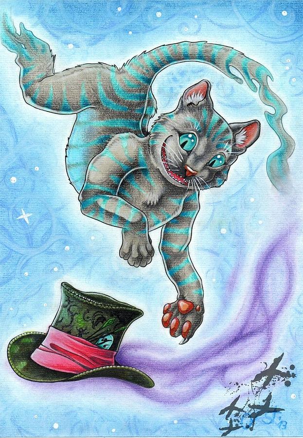 Cheshire Cat Drawing By Sternengaukler