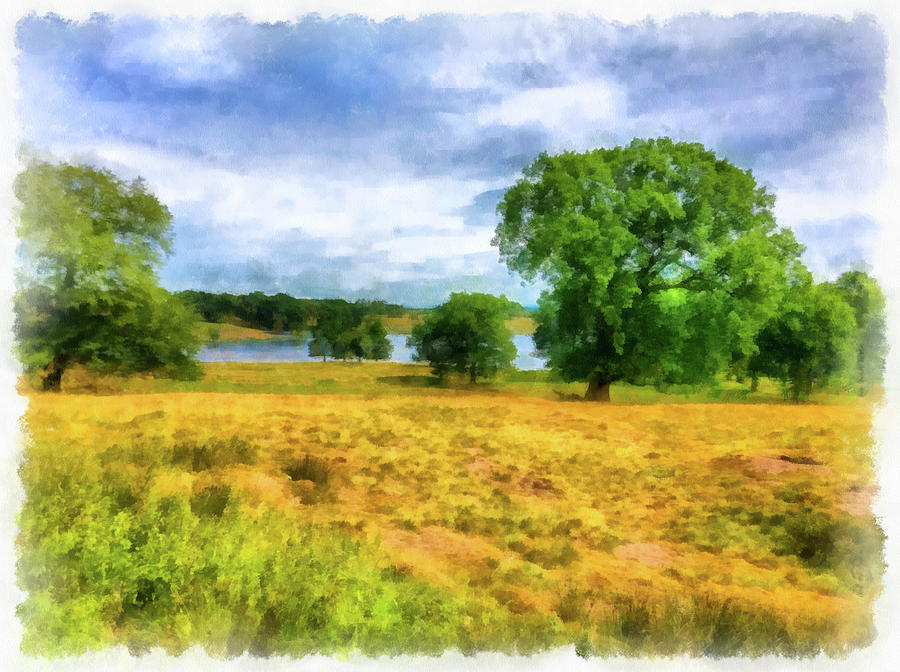 Chesire England landscape watercolor edition 01 Photograph by Matthias Hauser
