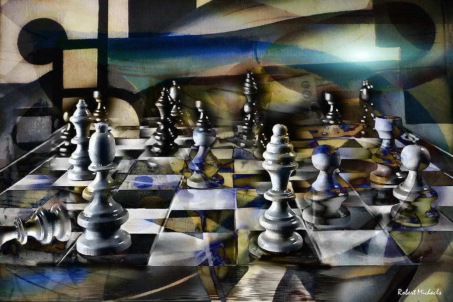 Картина шахматы абстракция