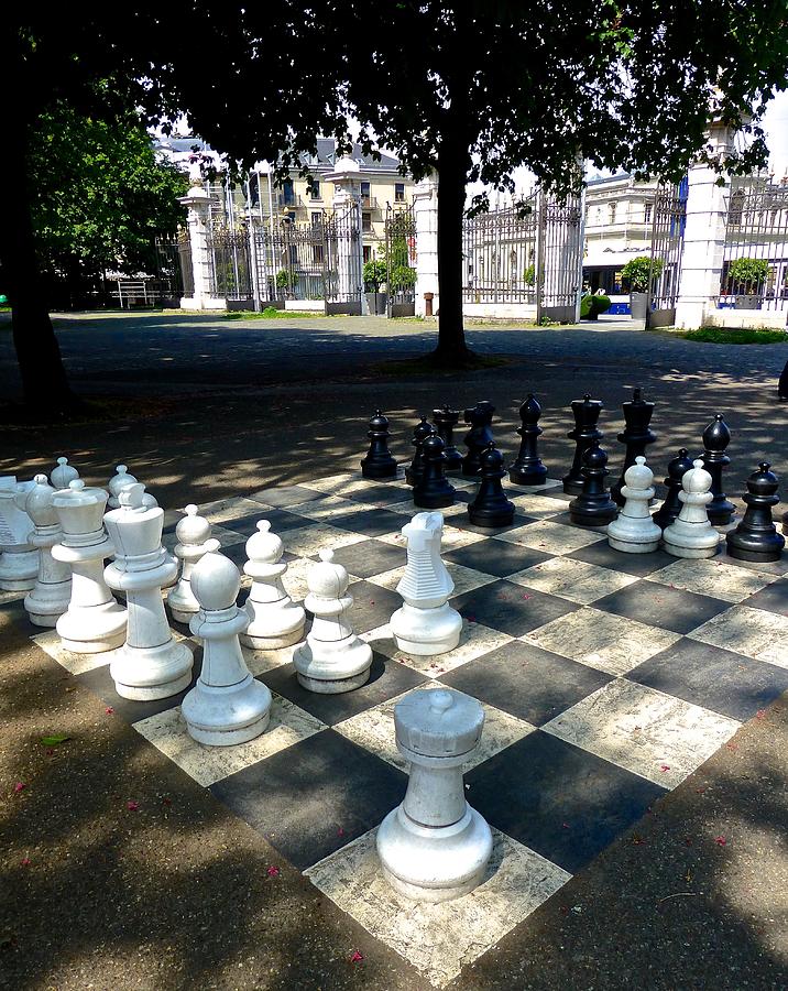 Chess at Bastion Park Switzerland Photograph by Amelia Racca