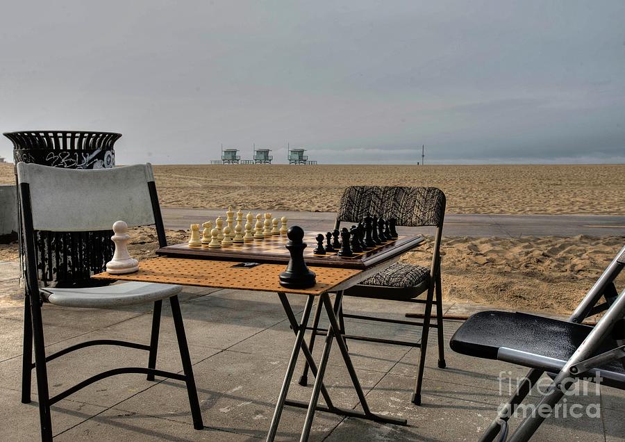 Chess at Venice Beach Photograph by David Bearden