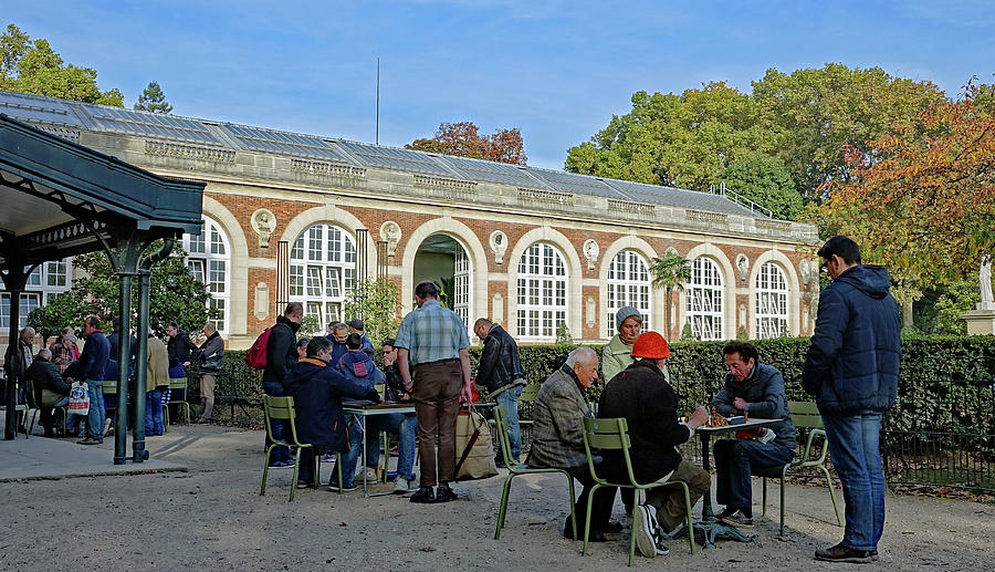 Chess Matches At The Tuileries Gardens In Paris France  Photograph by Rick Rosenshein