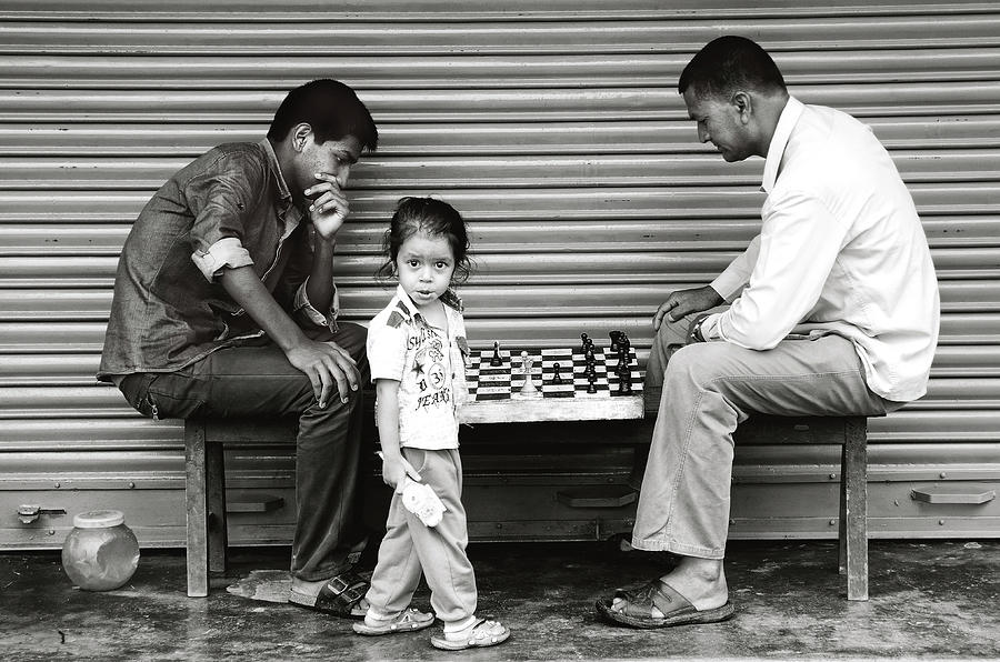 Chess Players Photograph by James David Phenicie