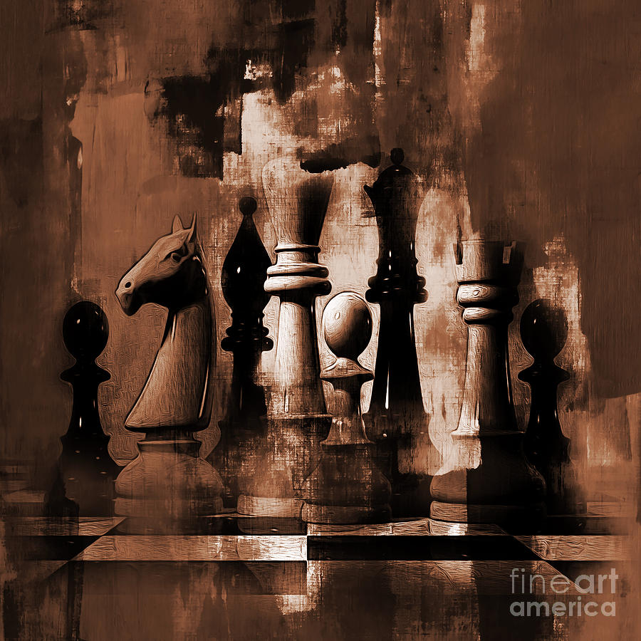 Chess Queen 01b Painting by Gull G