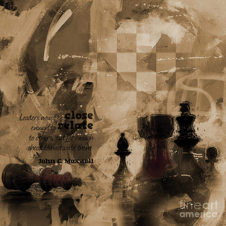Chess Queen and King Painting by Gull G