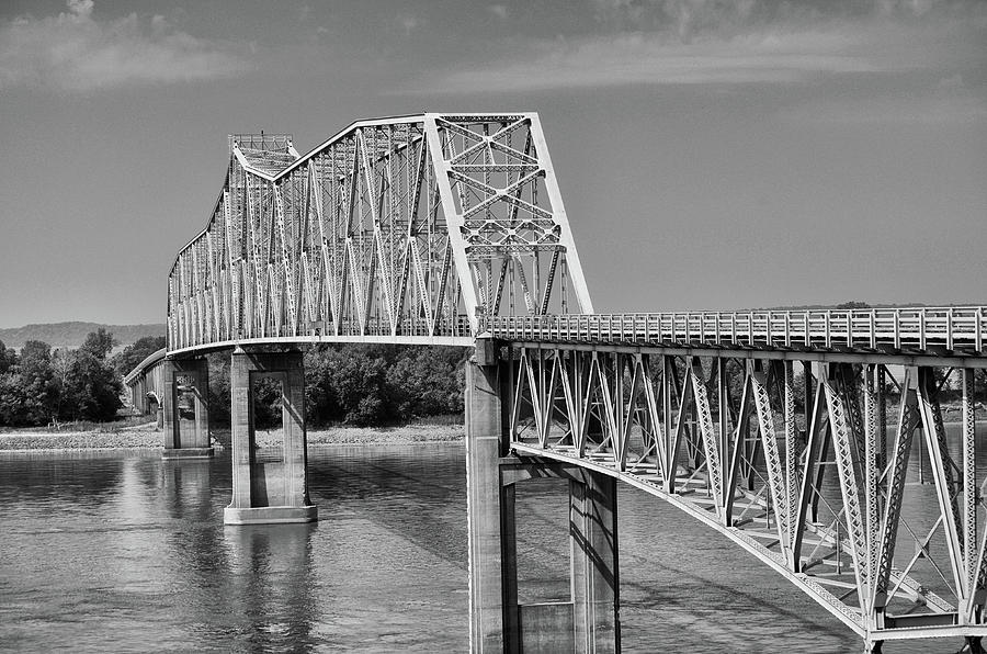 Chester Bridge in Black and White Photograph by John Diebolt - Fine Art ...