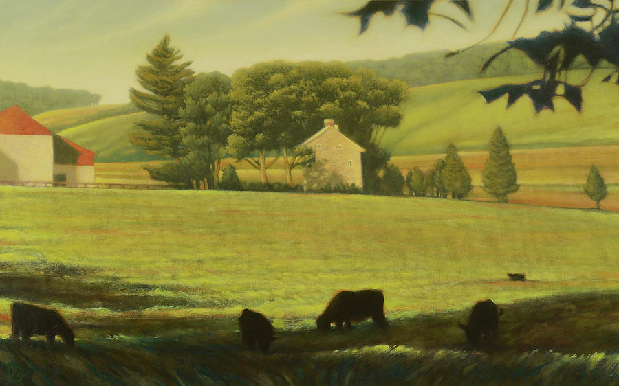 Chester County Pennsylvania Landscape Painting by Damon Gray