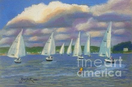 Chester Race Week Pastel by Rae  Smith