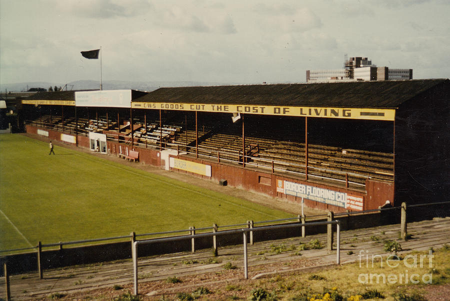 Chester - Sealand Road - Main Stand 1 - 1969 Photograph by Legendary Football Grounds