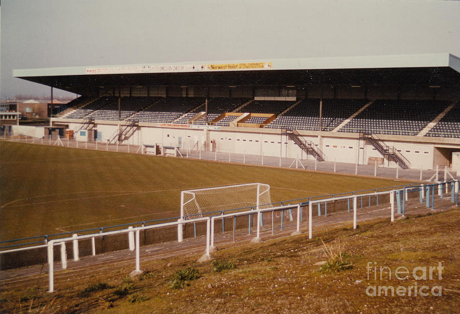 Chester - Sealand Road - Main Stand 2 - 1979 Photograph by Legendary Football Grounds