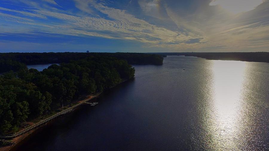 Chesterfield Reservoir Photograph by Tredegar DroneWorks