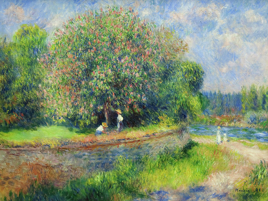 Chestnut Tree in Bloom by Pierre Auguste Renoir 1881 Painting by Movie Poster Prints
