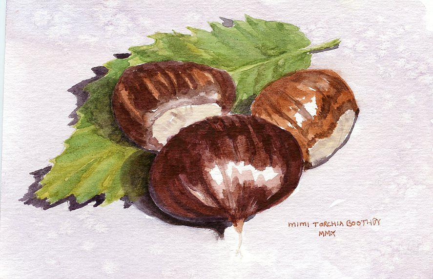 Chestnuts Painting by Mimi Boothby