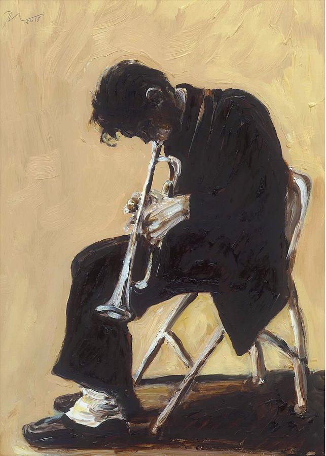 Chet Painting - Chet 5 by Rudy Browne