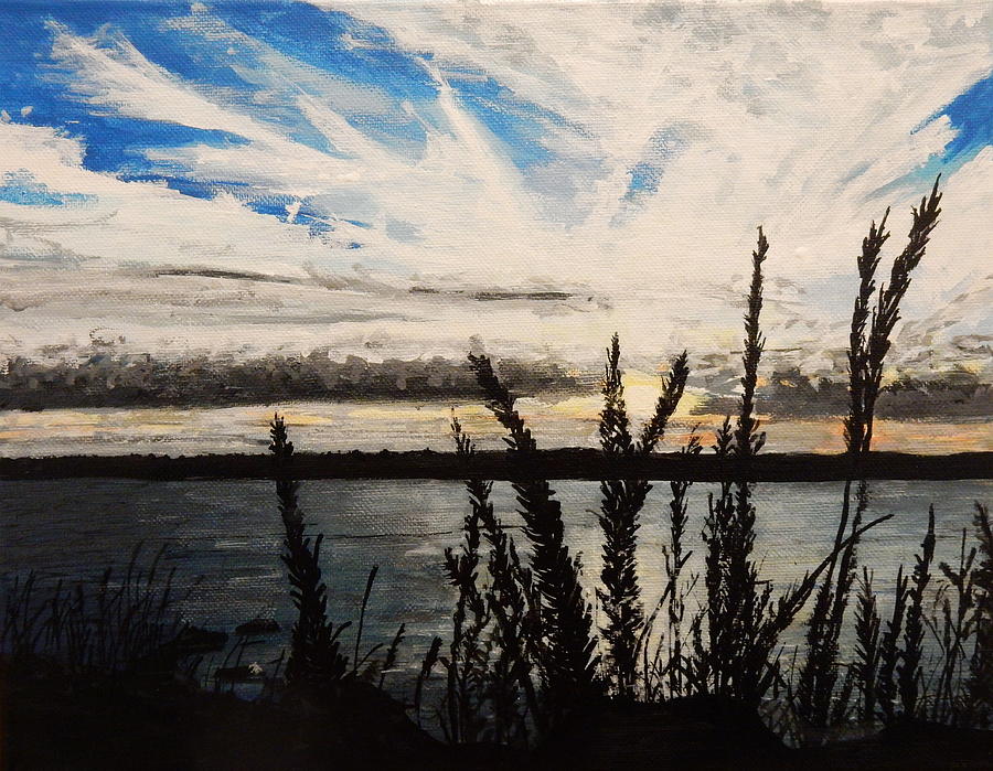 Cheticamp Sunset Painting by Betty-Anne McDonald