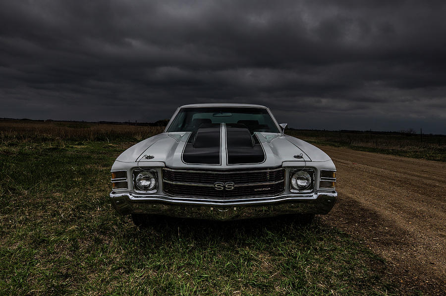Chevy Photograph - Chevelle SS front view by Aaron J Groen