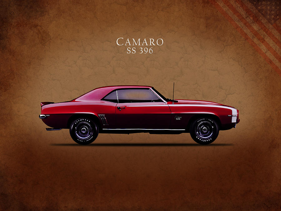 CHEVROLET CAMARO '68 US Muscle Car  SS396 American Classics Fine Art Print 