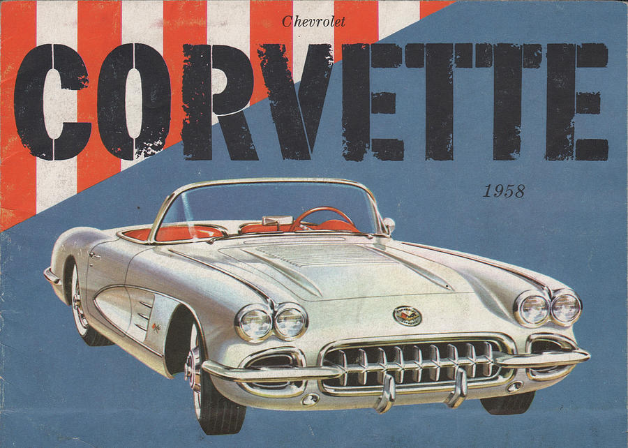 Chevrolet Corvette 1958 Mixed Media by Movie Poster Prints