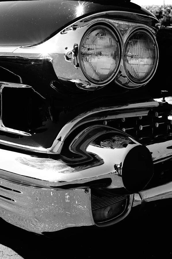 Vintage Photograph - Chevrolet Head Lights by Kesavan Venugopal