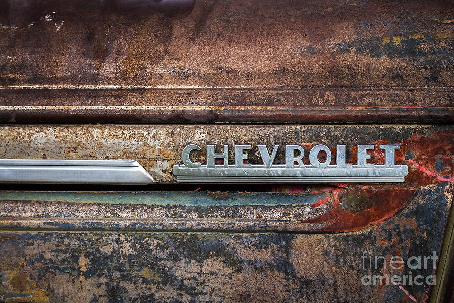 Vintage Photograph - Chevrolet In Rust 1 by Ashley M Conger
