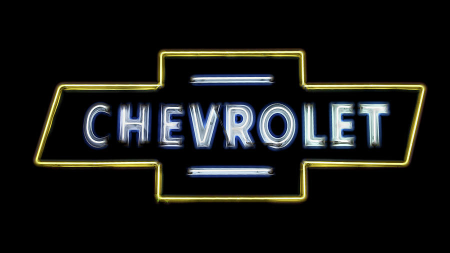 Chevrolet Neon Sign Photograph by Stephen Stookey
