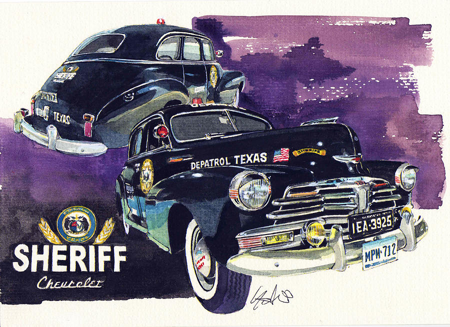 Chevrolet Sheriff Painting by Yoshiharu Miyakawa