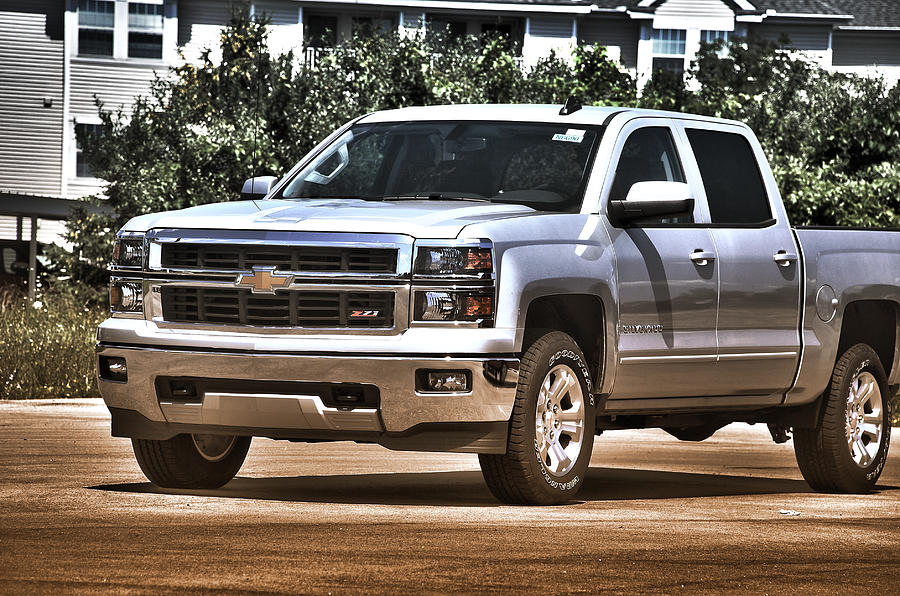 Chevrolet Silverado Silver Photograph by Adam Kushion - Fine Art America