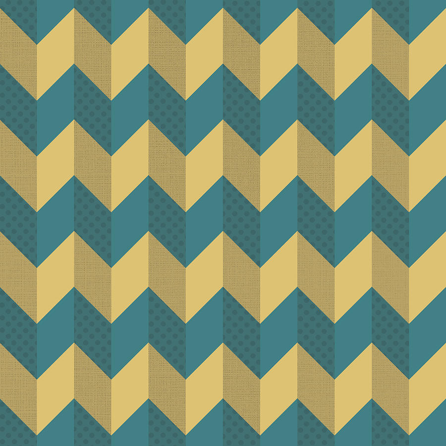 Abstract Digital Art - Chevrons by Finlay McNevin