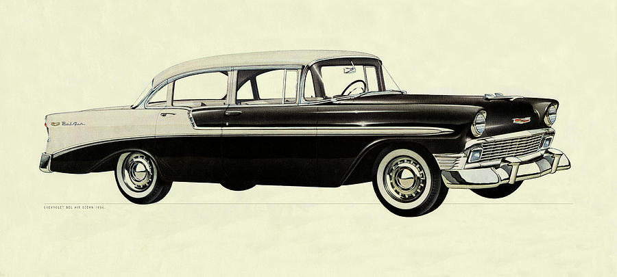 Chevy Bel Air 1956 Photograph by Andrew Fare