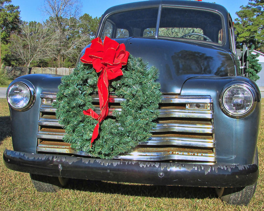 Chevy Christmas Photograph by Vic Montgomery