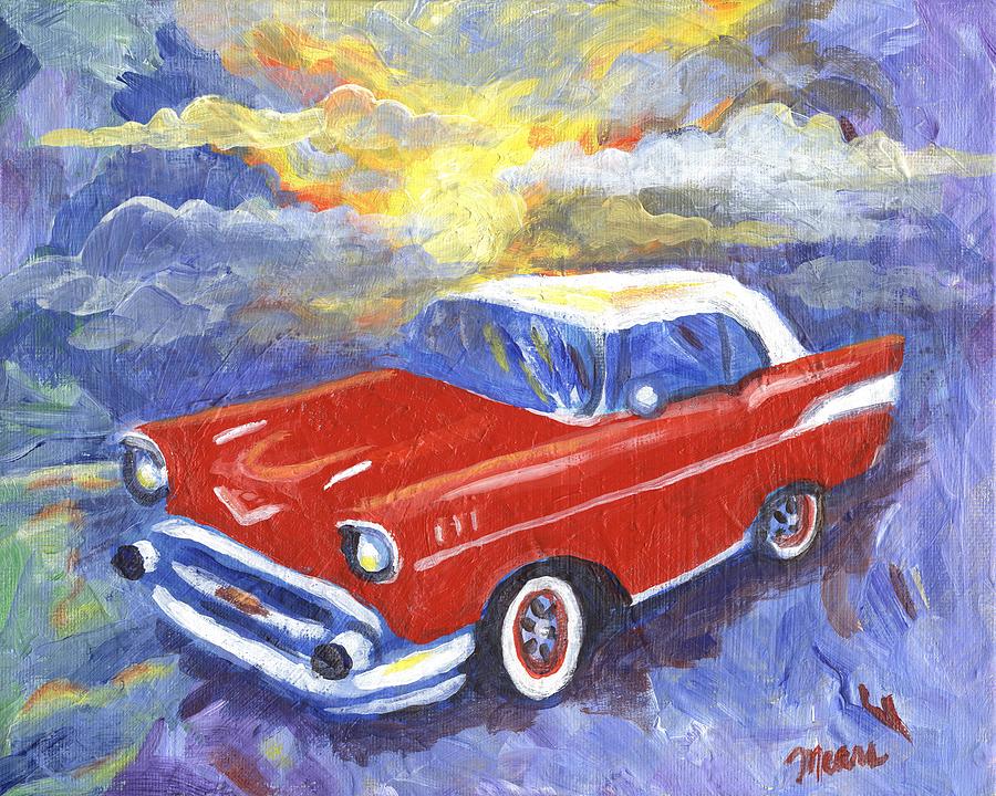 Chevy Dreams Painting by Linda Mears