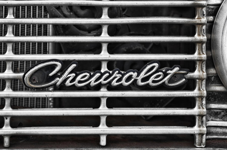 Chevy Grill Photograph by Sharon Popek