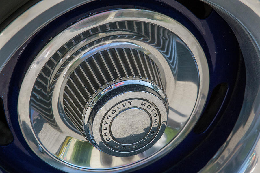 Chevy Hubcap Photograph by David Stasiak