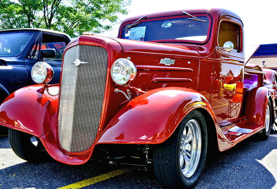 Chevy Red Custom Hot Rod Truck Photograph by Amy McDaniel