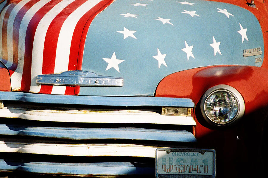Chevy Vehicles Photograph - Chevy Stars and Stripes by Brent Easley