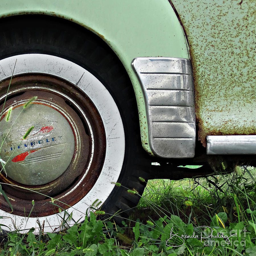 Chevrolet Photograph - Chevy Wheels by Brenda Priddy