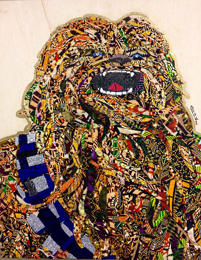 Chewbacca Star Wars Awakens Afrofuturist Collection Tapestry - Textile by Apanaki Temitayo M