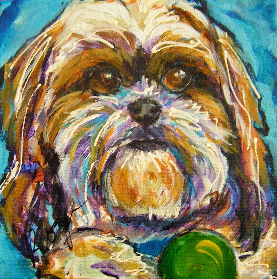 Chewie Painting by Judy  Rogan