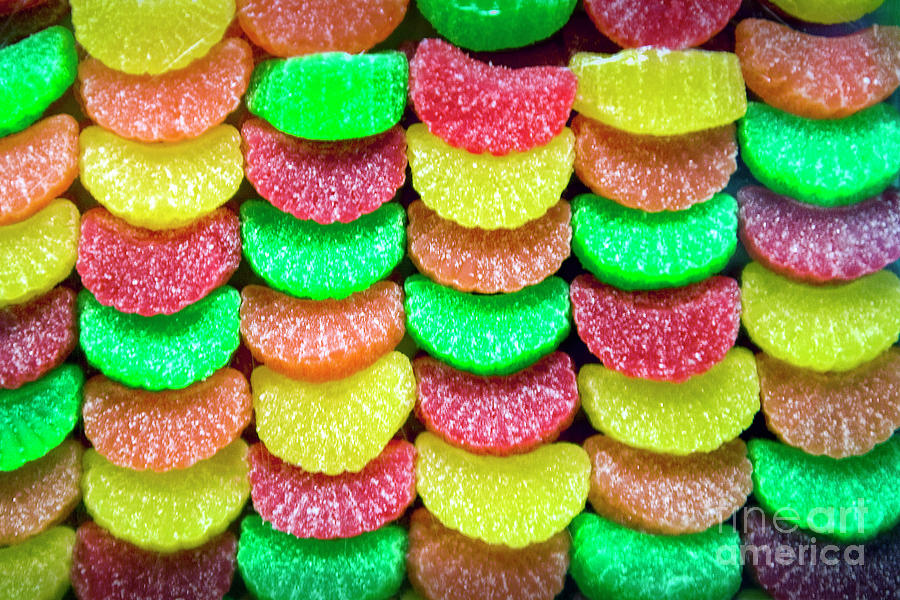 Chewy Fruit Flavored Candy Photograph by David Zanzinger