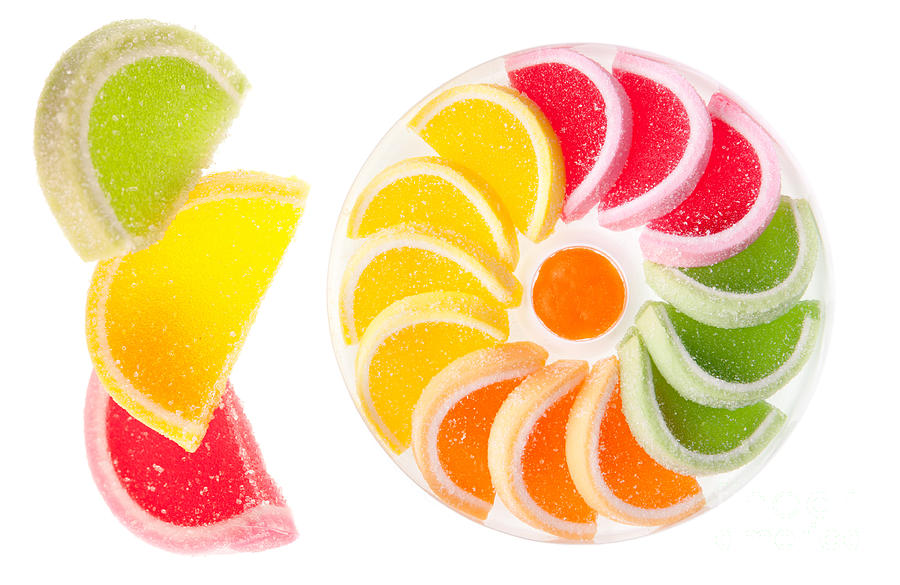 Chewy Gumdrops Sweets With Fruit Flavor Photograph by Arletta Cwalina