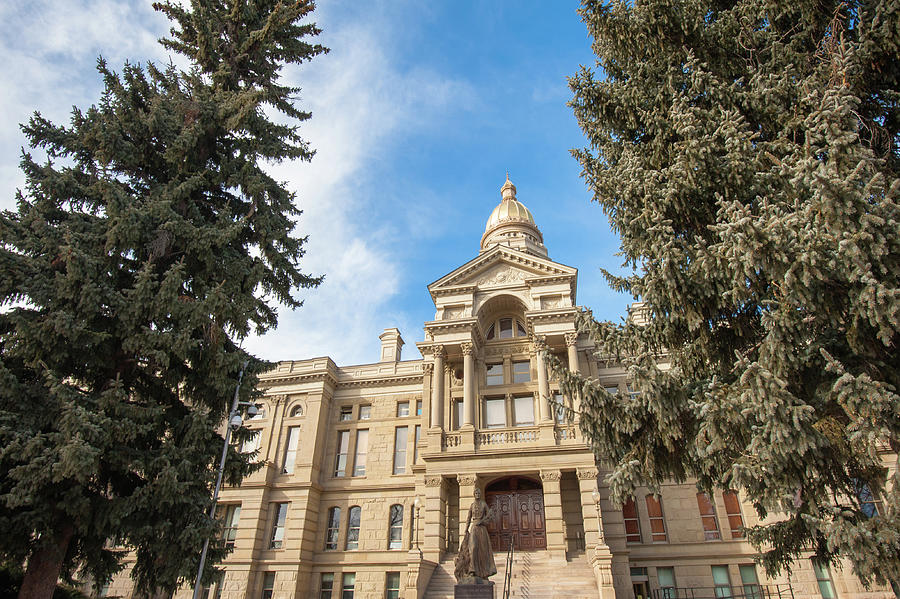 Capitol Building Photograph - Cheyenne Wyoming Capitol Building by Gregory Ballos