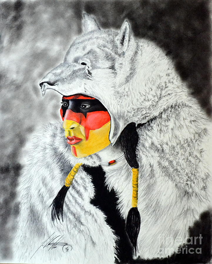 Cheyenne Warrior Drawing by John Huntsman