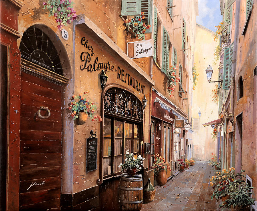 Nice Painting - Chez Palmyre  by Guido Borelli